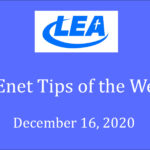 ECEnet Tips of the Week - December 16, 2020