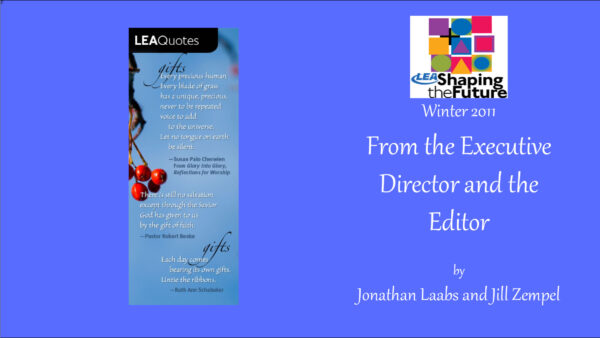 LEA News Shaping the Future Winter 2011 Featured Image