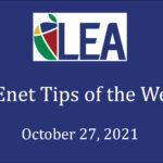 ECEnet Tips of the Week - October 27, 2021