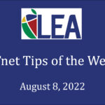 ETnet Tips of the Week - August 8, 2022