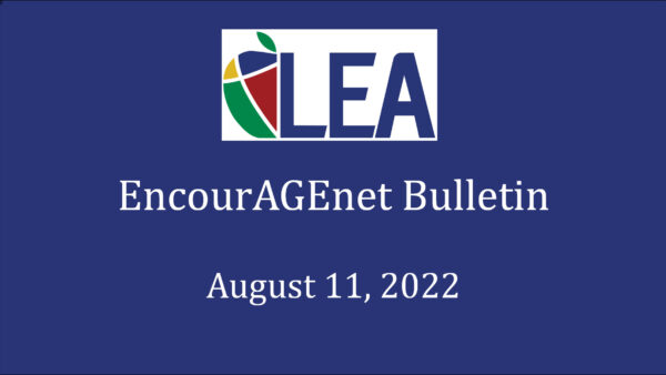 EncourAGEnet Bulletin – August 11, 2022 Featured Image
