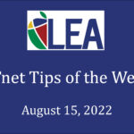 ETnet Tips of the Week - August 15, 2022