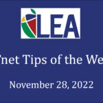 ETnet Tips of the Week - November 28, 2022
