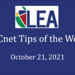 SECnet Tips of the Week - October 21, 2021