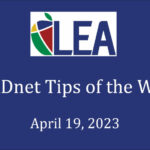 LEADnet Tips of the Week - April 19, 2023