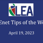 ECEnet Tips of the Week - April 19, 2023