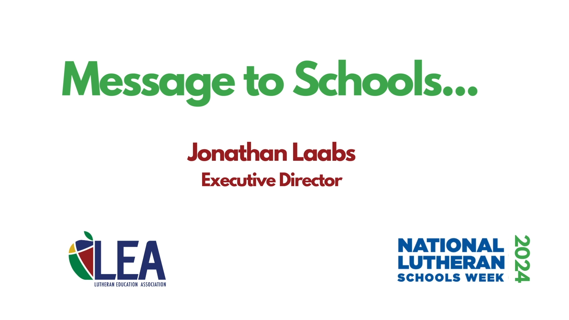 National Lutheran Schools Week 2024 – Lutheran Education Association