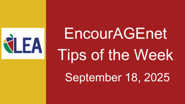 EncourAGEnet Bulletin – September 18, 2025 Featured Image